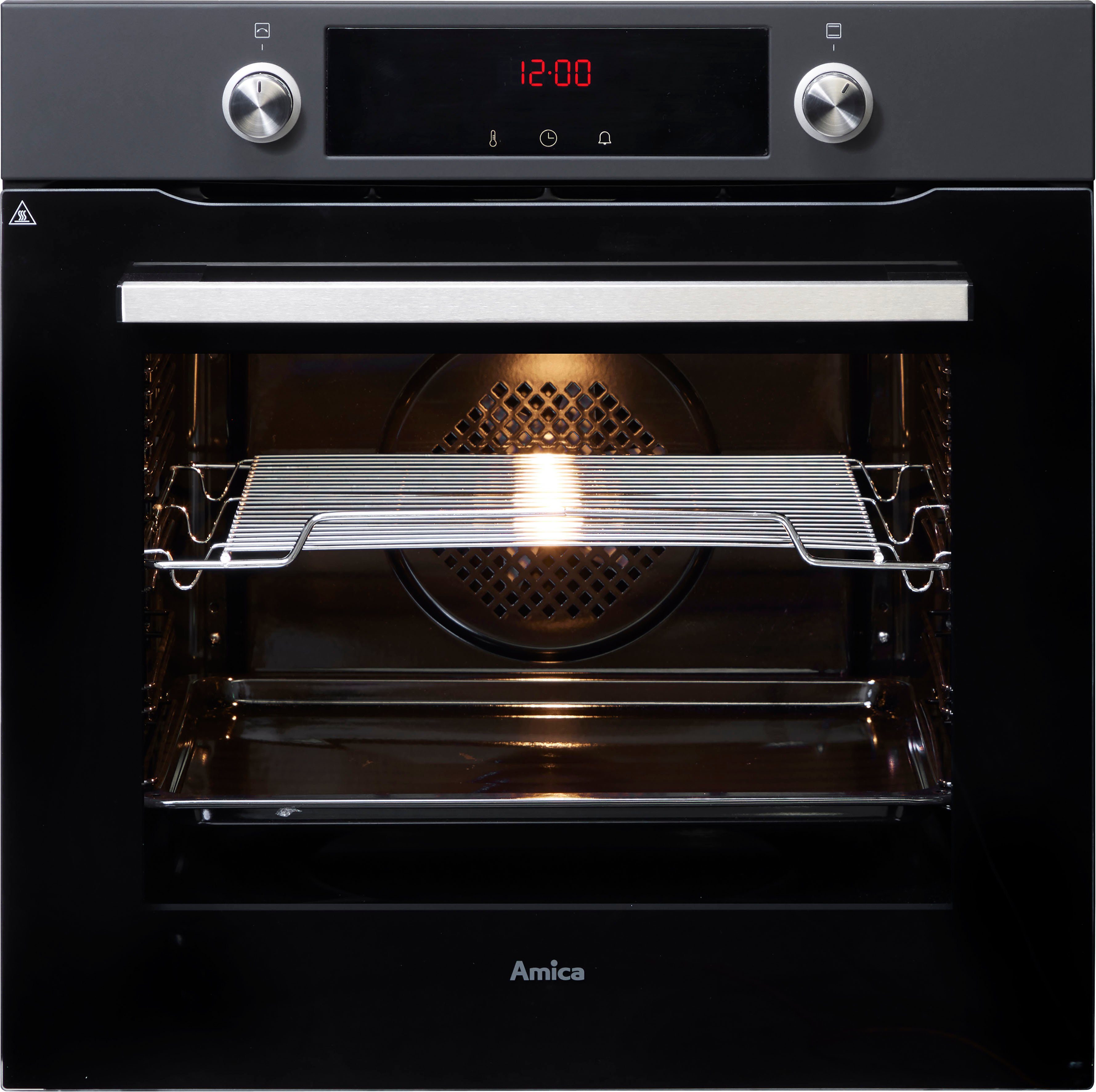 Amica Pyrolyse Backofen EBPX 945 600 SM, Pyrolyse-Selbstreinigung, XXL-Garraum