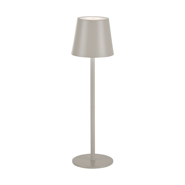 LED-Akku-Tischleuchte Buria, 2er Set, greige