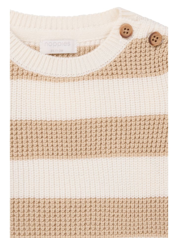 Noppies Pullover Ozona in Stripe pattern Sand/Nude günstig kaufen