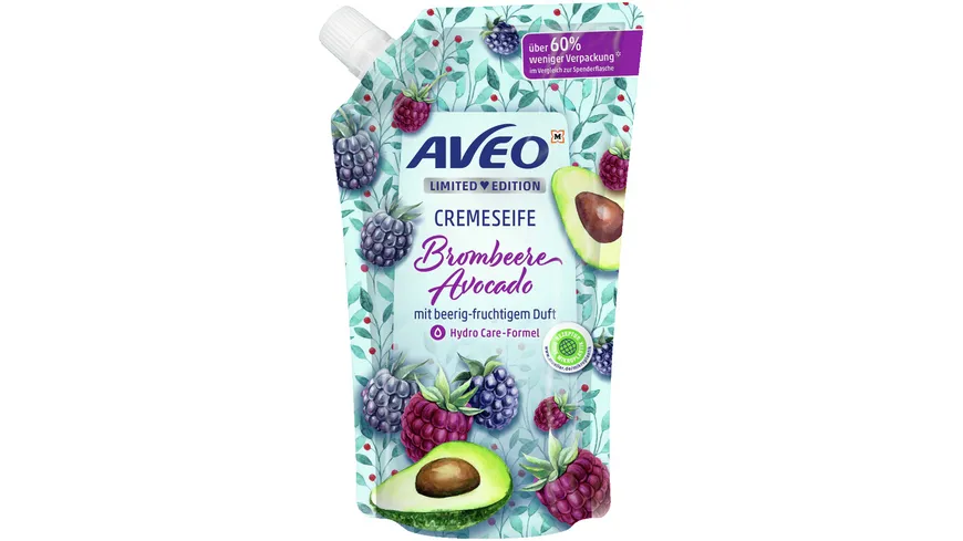 AVEO Cremeseife Avocado&Beeren Nachfüllbeutel 500 ml
