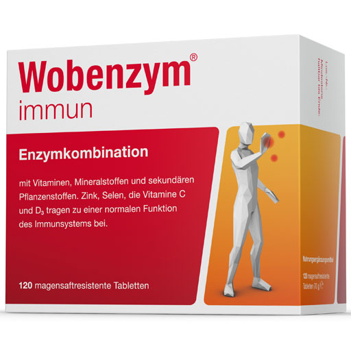 WOBENZYM immun magensaftresistente Tabletten  120 St  Tabletten, magensaftresistent