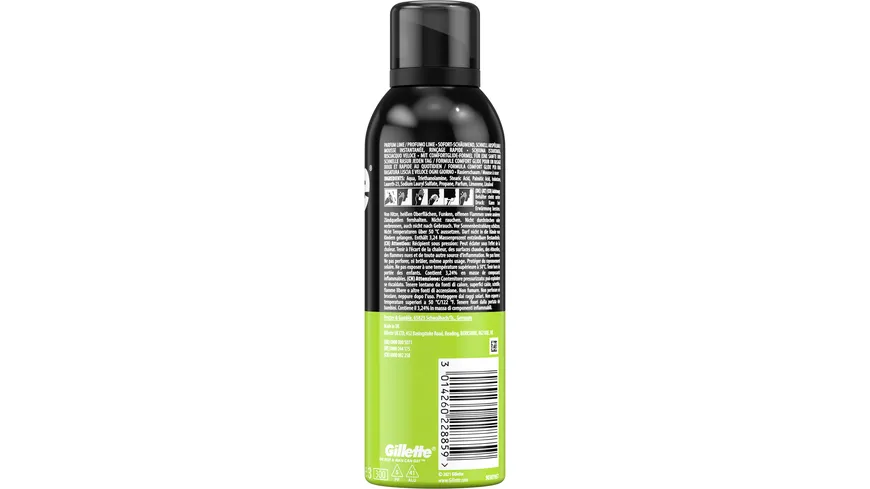 Gillette Rasierschaum Limettenduft 200ml 200 ml