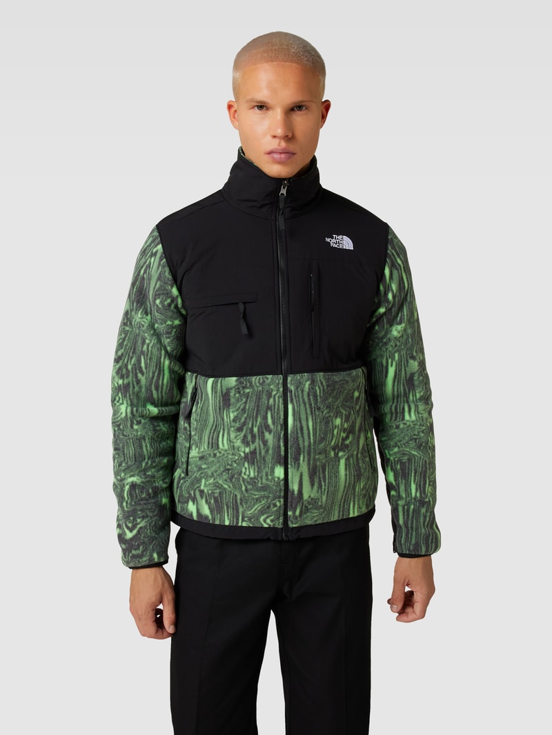 Jacke mit Label-Stitching Modell 'DENALI' in grün