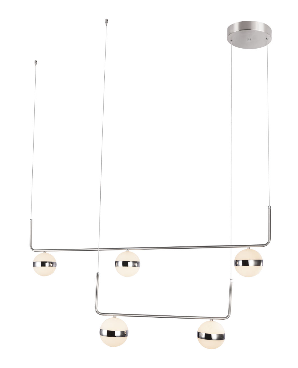Globo Lighting - LOVEST - Hängeleuchte Metall Nickel matt, LED