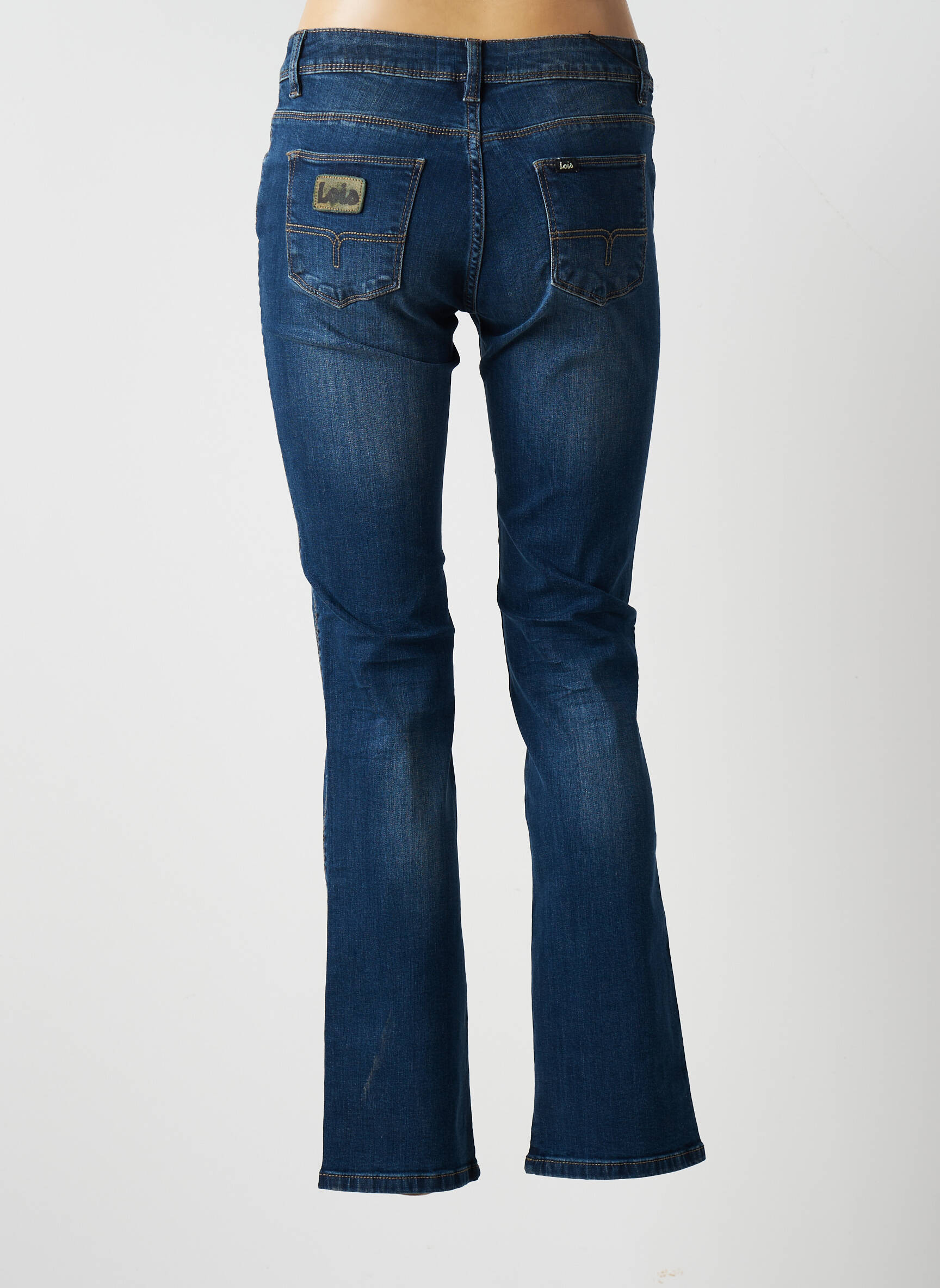 Lois Jeans Coupe Droite Femme couleur bleu