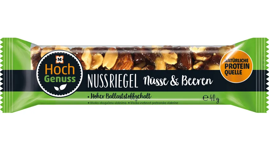 Hochgenuss Nussriegel Nüsse & Beeren 40 g