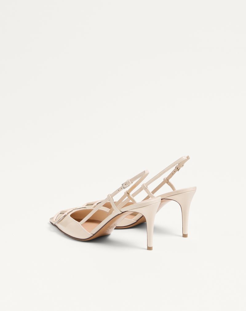 VLogo Signature Patent Slingback Pump 80mm