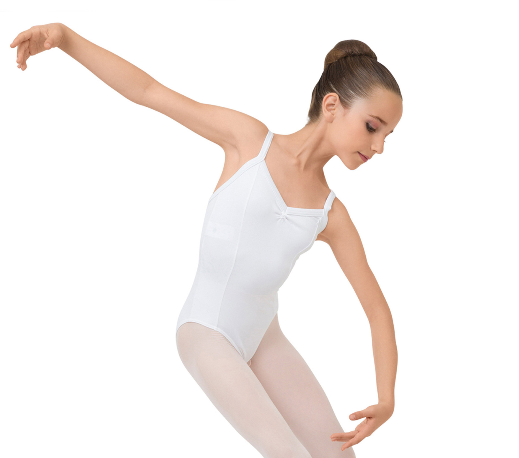 Gathered front leotard