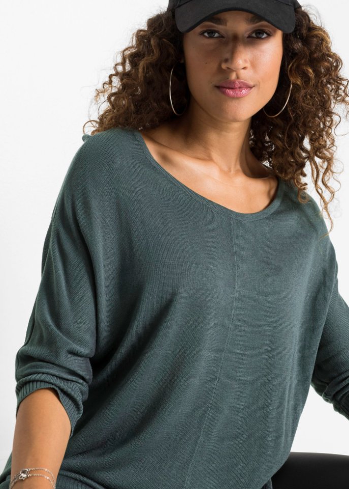 Strickpullover mit 3/4 Arm