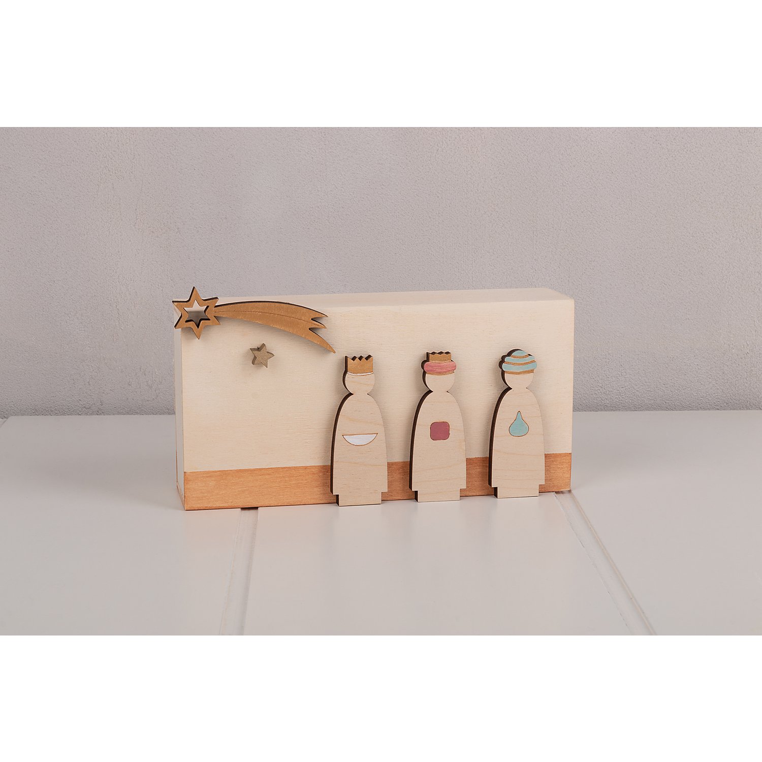 Krippenfiguren aus Holz, 1–7,5 cm