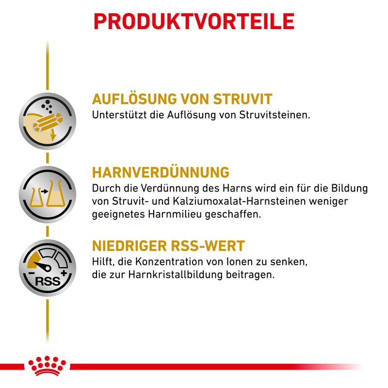 Royal Canin Veterinary Canine Urinary S/O in Soße