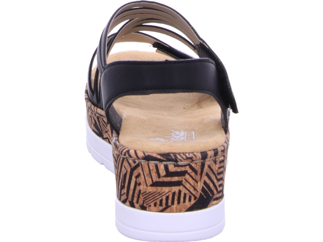 RIEKER Klassische Sandalen schwarz