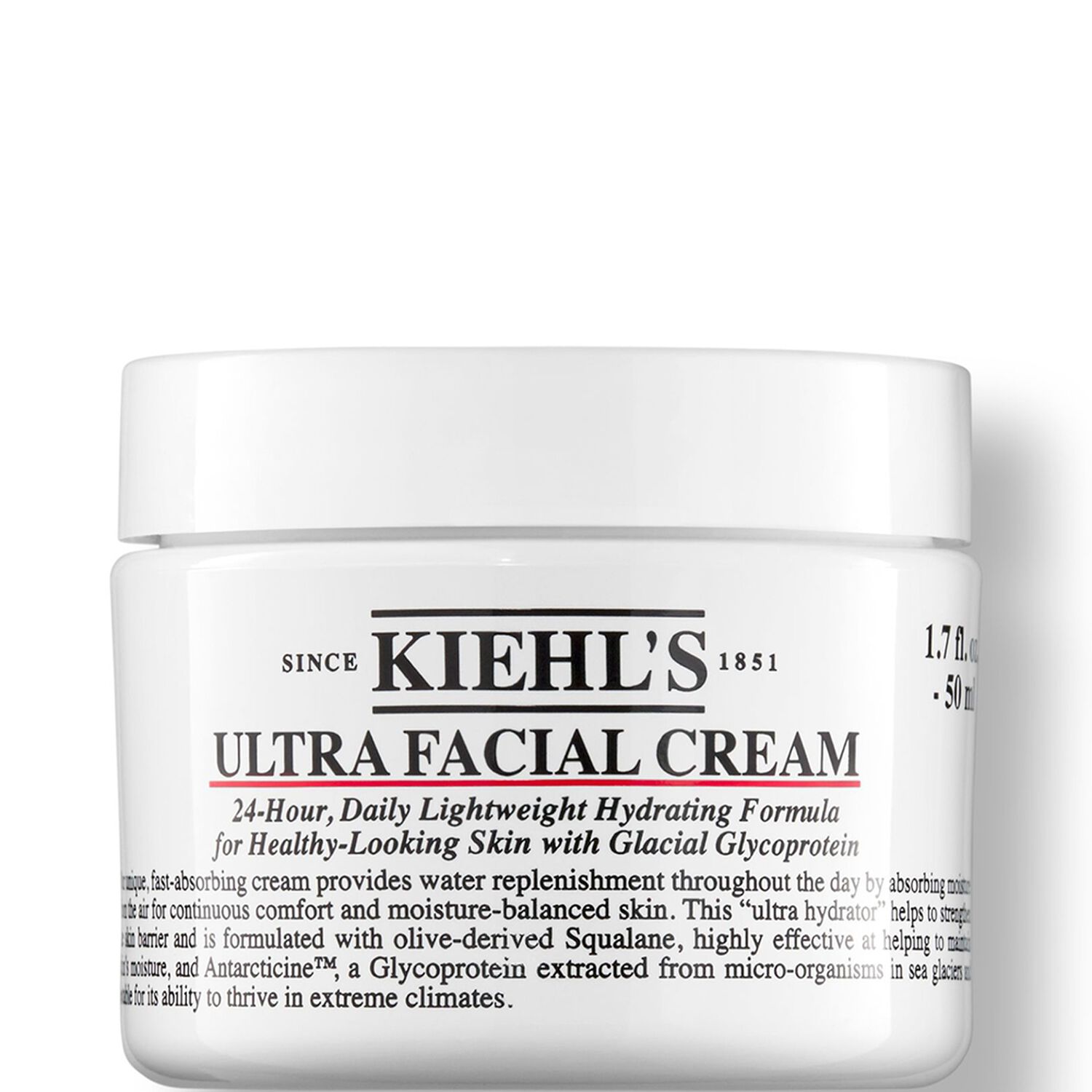 kiehl's Ultra Facial Cream Crème légère hydratante - peaux normales à sèches