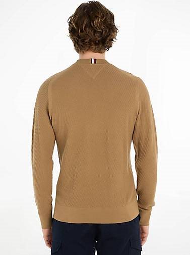 TOMMY HILFIGER Herren Strickpullover RECTANGULAR STRUCTURE CREW