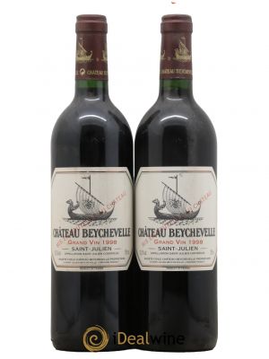 Château Beychevelle 4ème Grand Cru Classé  1998 - Lot de 2 Bouteilles