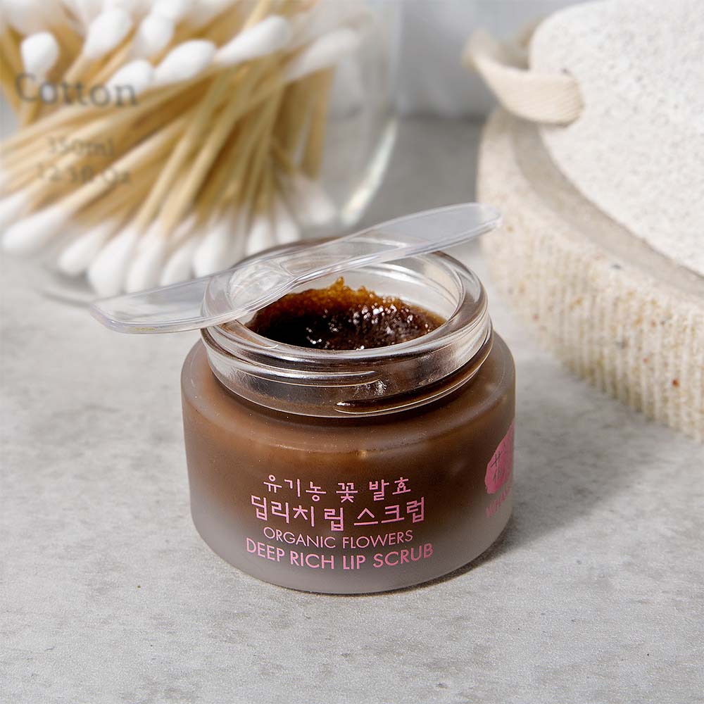 Whamisa Organic Flowers Deep Rich Lip Scrub 25 g