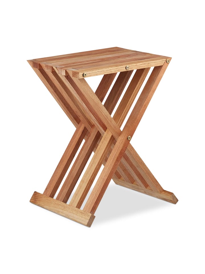 relaxdays Klapptisch in Natur - (B)34 x (H)44,5 x (T)28 cm günstig kaufen onesize