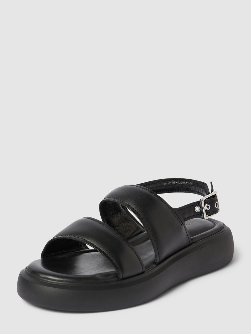 Sandalen aus echtem Leder Modell 'BLENDA' in schwarz
