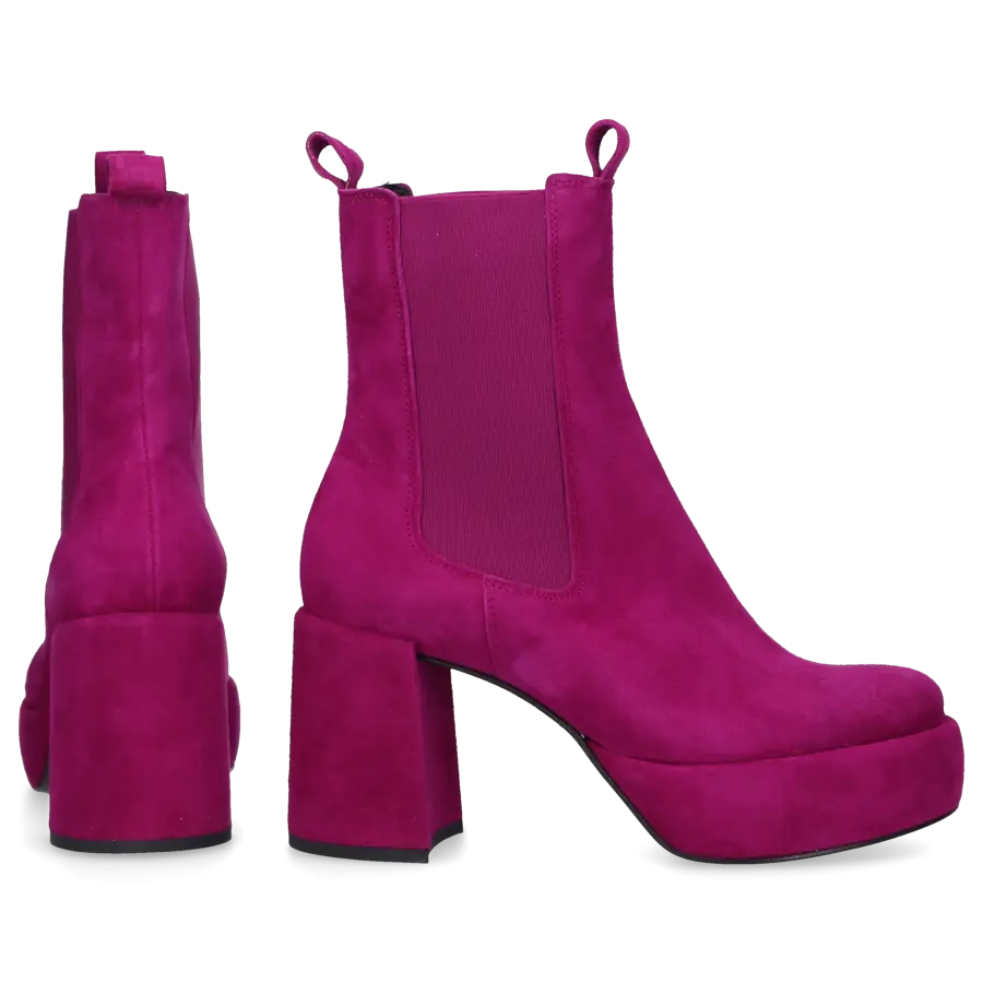 305 SOBE - Chelsea Boots HOOTER Veloursleder - lila