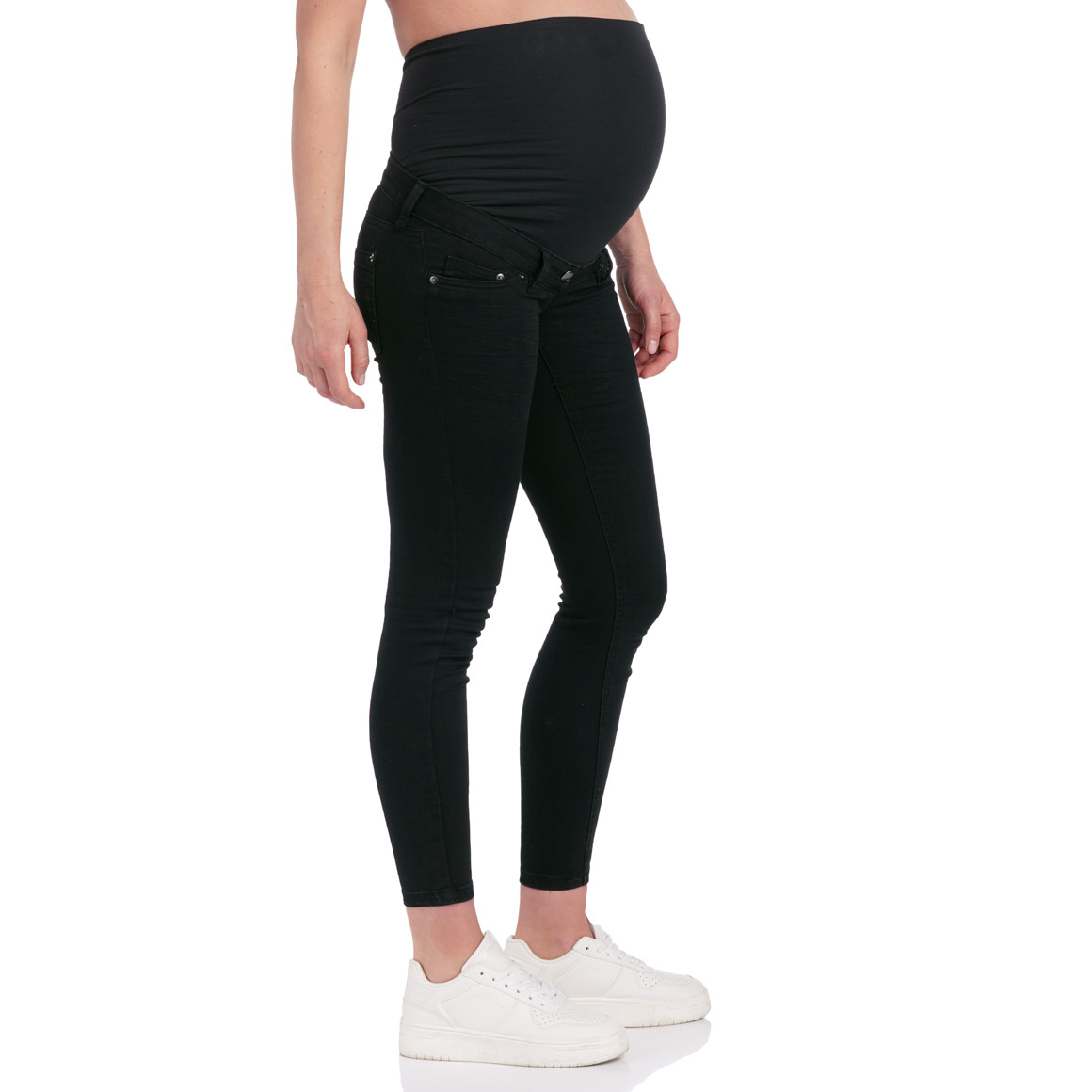 Damen Umstands-Jeggings mit breitem Bauchbund