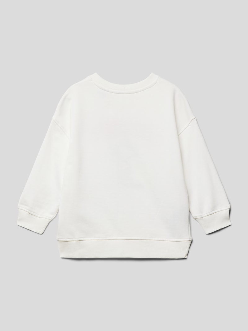 Sweatshirt mit Label-Stitching Modell 'cool' in weiß