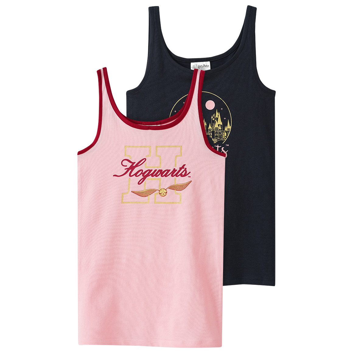 2 Harry Potter Unterhemden mit Print
