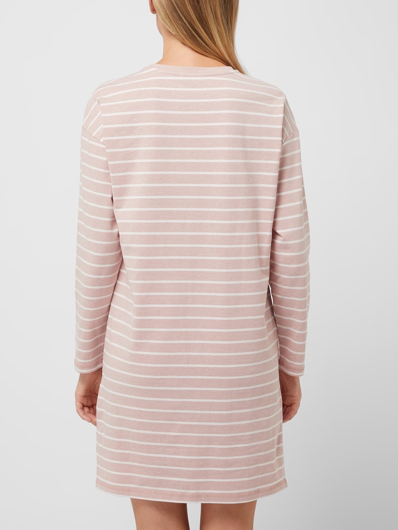 Nachthemd mit Streifenmuster in rosa