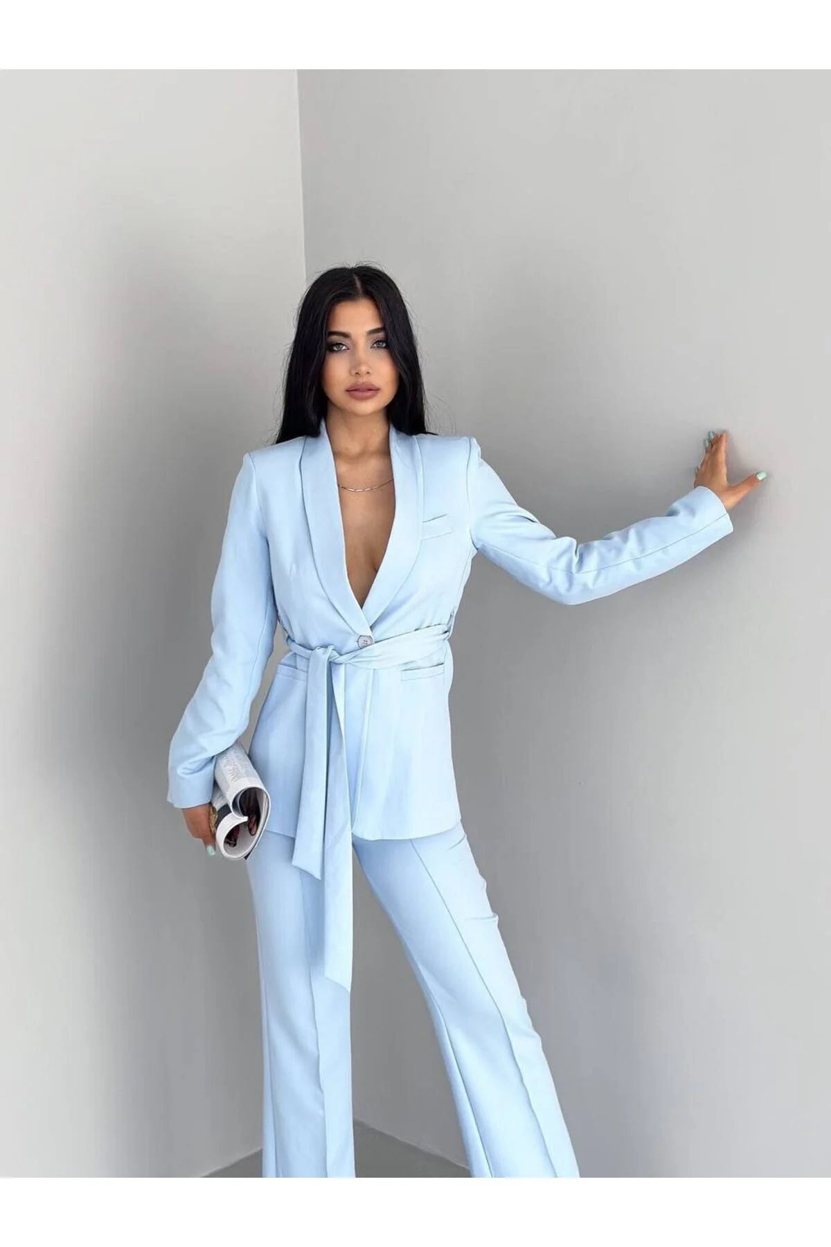 ZF BUTİK  Set aus Jacke und Hose mit Gürtel