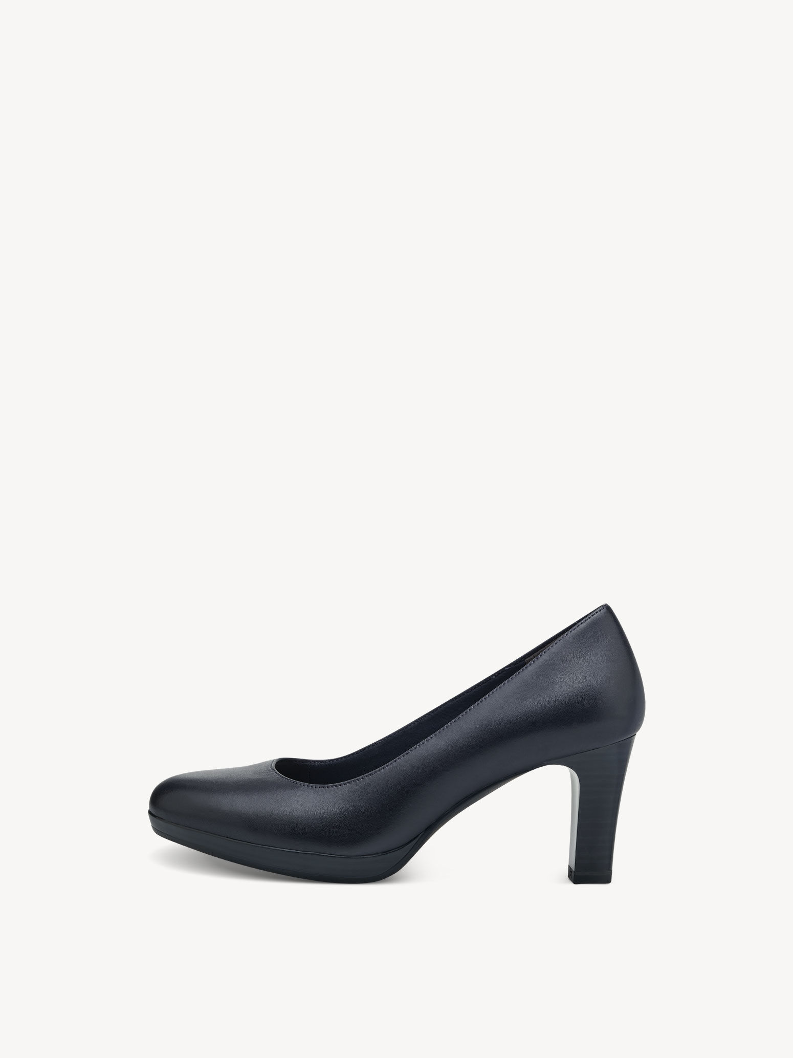 Escarpin en cuir - bleu