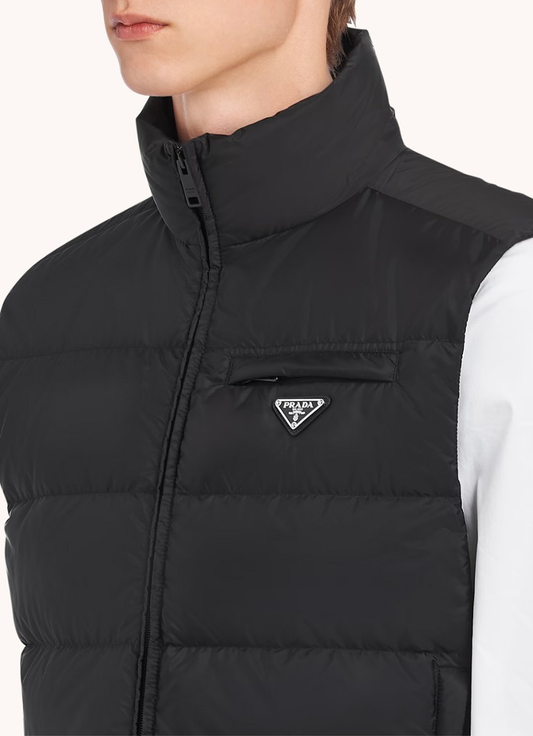 Vestă matlasată din puf Prada Re-Nylon