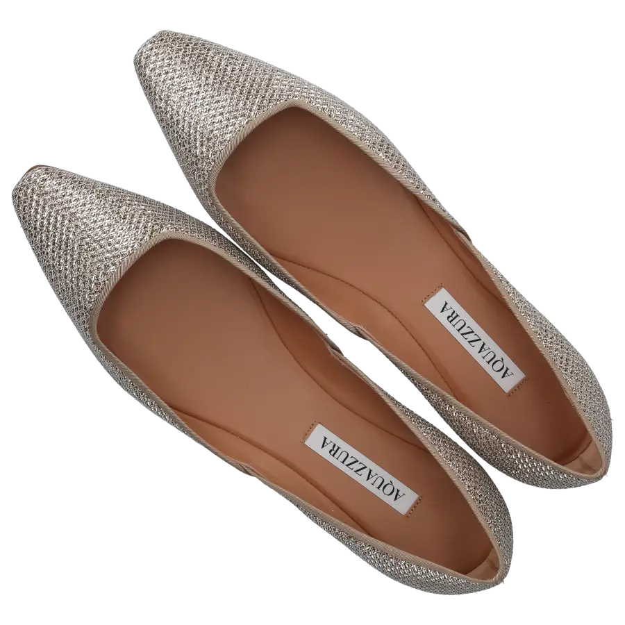 Aquazzura - Ballerinas MAJA Textil Lamè - gold