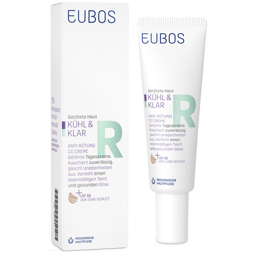 EUBOS KÜHL & KLAR Anti-Rötung CC Creme LSF 50  30 ml  Creme