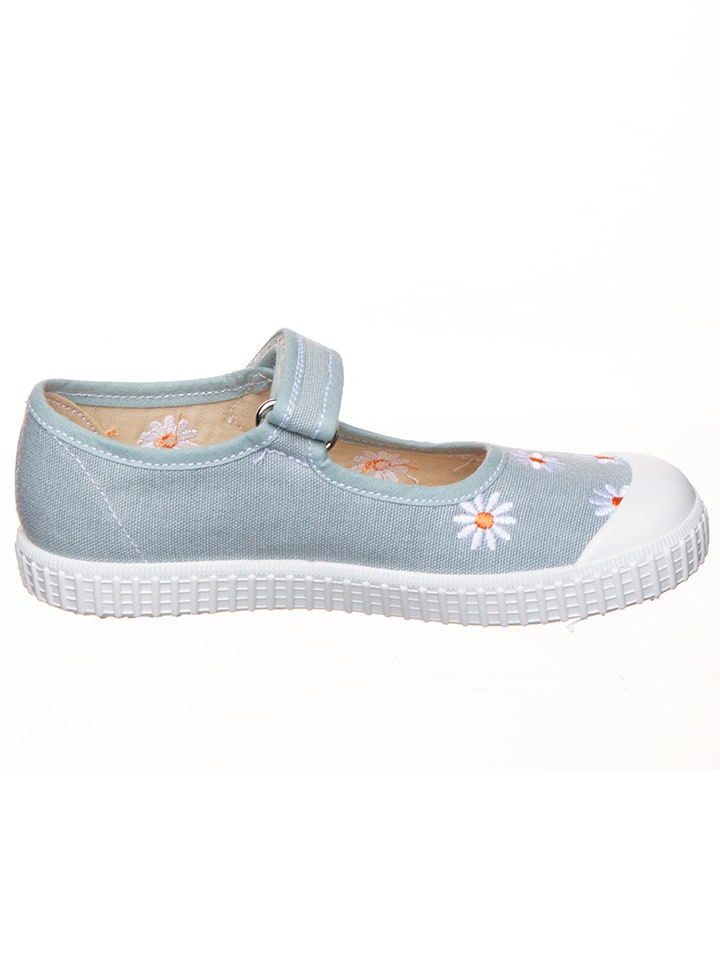 kmins Spangenballerinas in Hellblau günstig kaufen