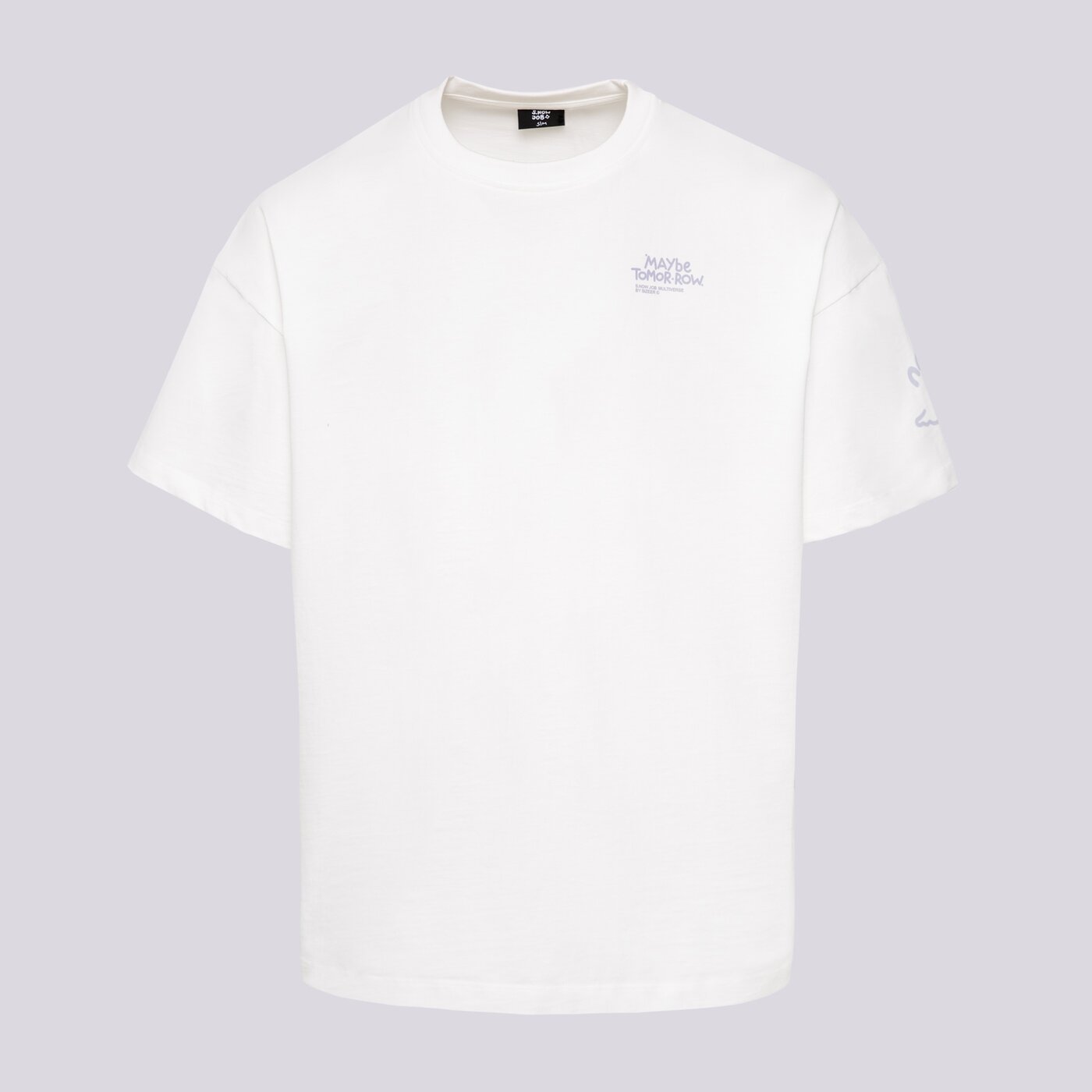 S.NOW JOB SIZEER T SHIRT “MAYBE”-NATURAL WHITE Weiß