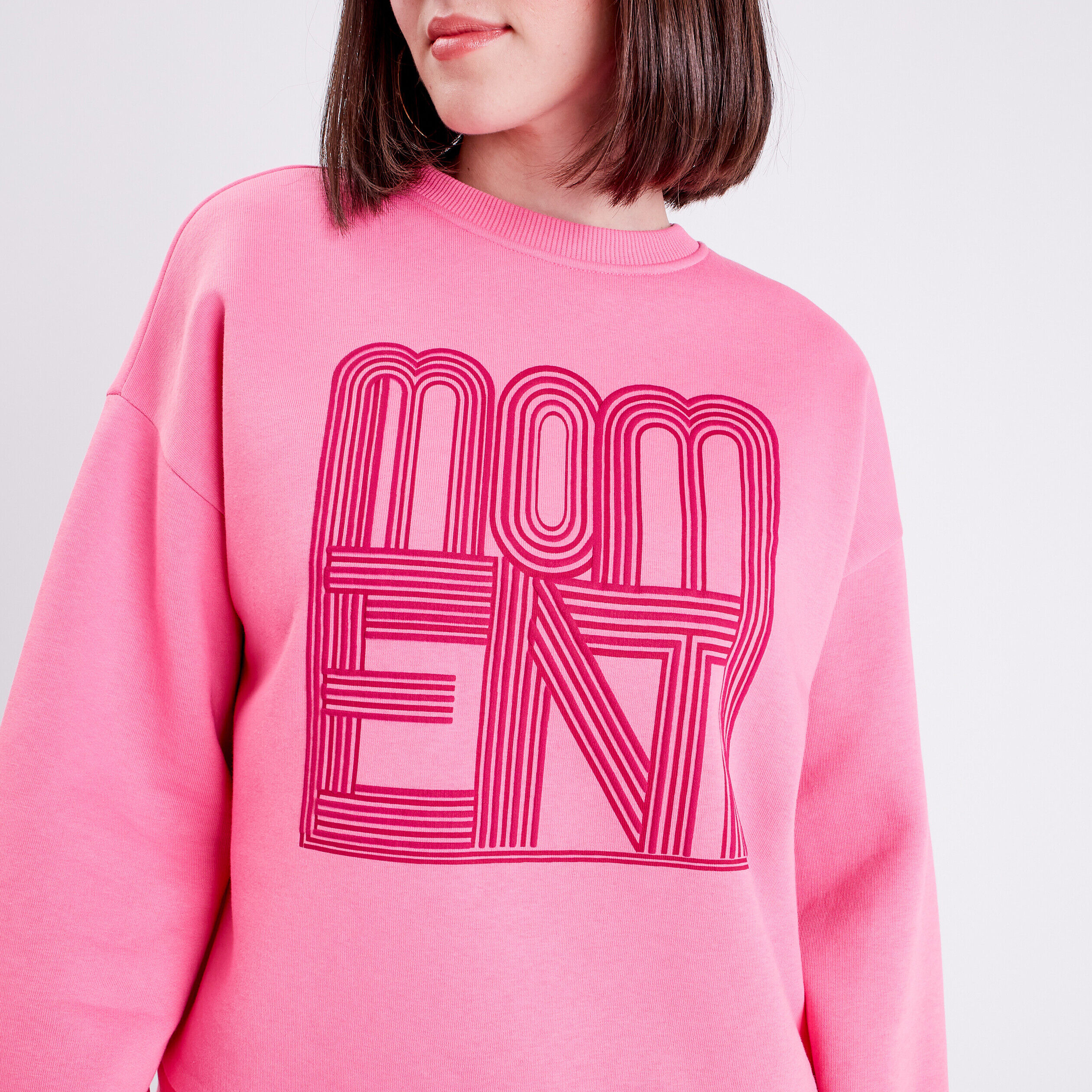 Sweat manches longues rose femme | Cache Cache