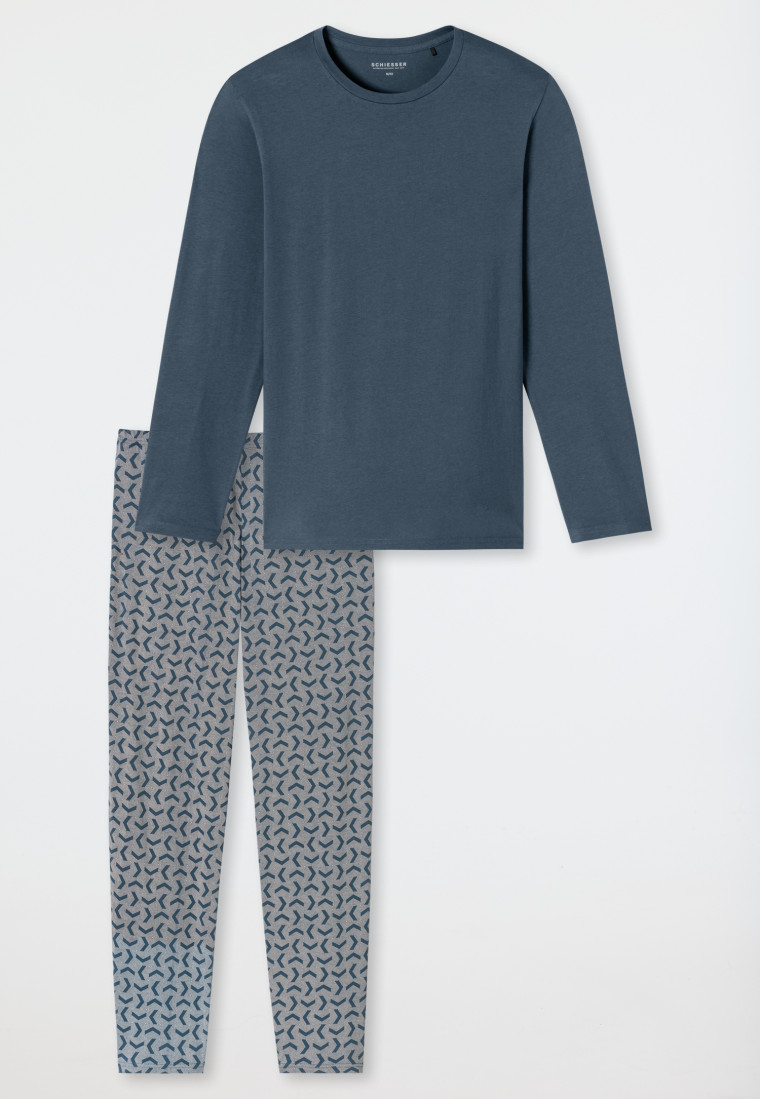 Schlafanzug lang jeansblau - Casual Essentials