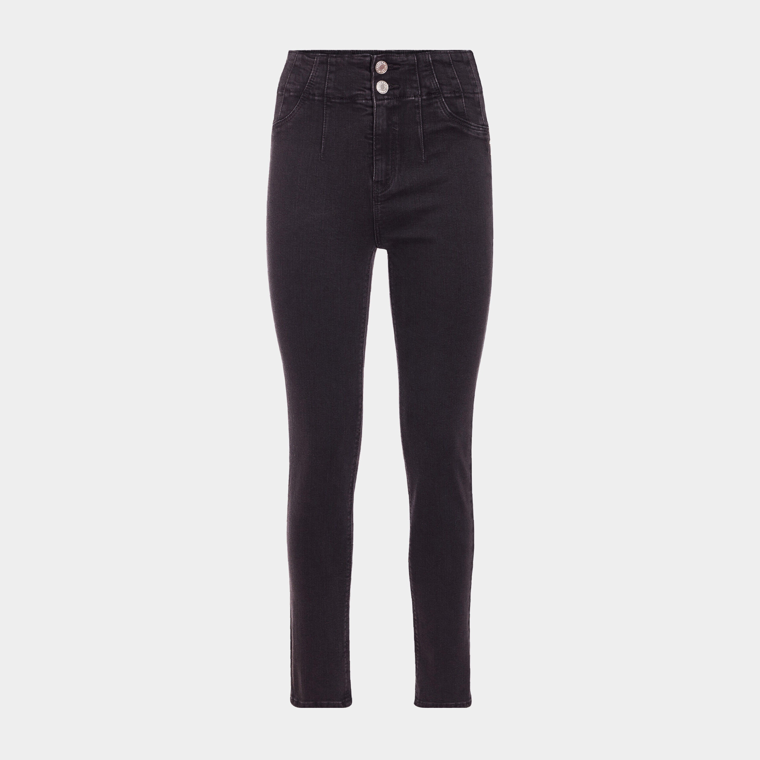Jeans slim 7/8ème denim noir femme | Cache Cache
