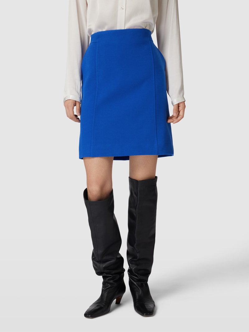Minirock mit Teilungsnähten in royalblau
