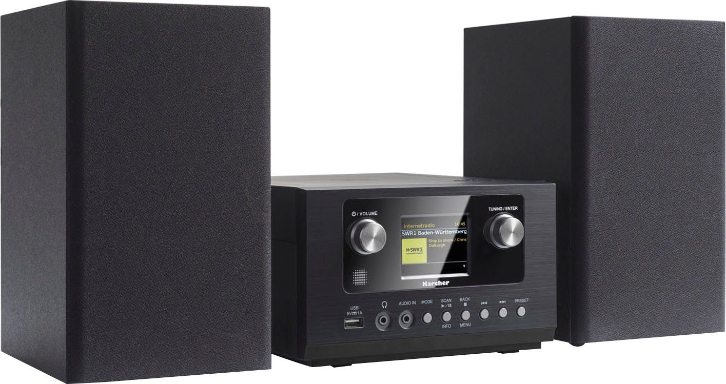 Karcher MC 6490DI Stereoanlage (Digitalradio (DAB), FM-Tuner mit RDS, Internetradio, UKW mit RDS, 10 W)