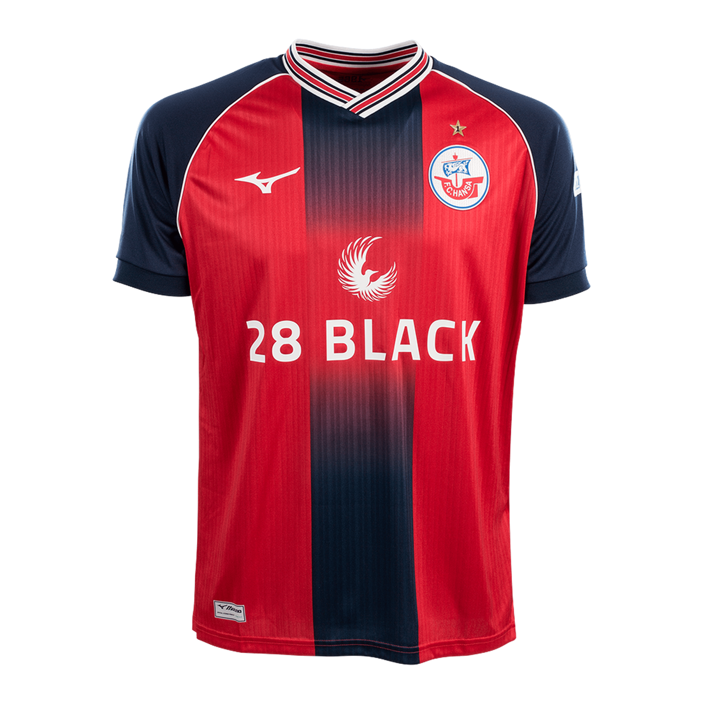 Mizuno Hansa Rostock Trikot 3rd 2024/2025 Kids Rot F64