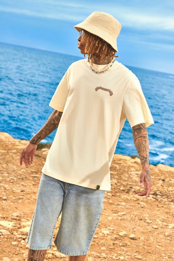 T-Shirt mit Resort-Print