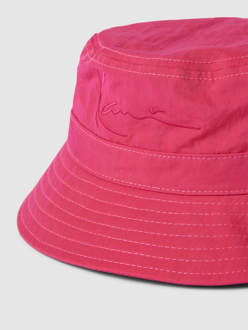 Bucket  Hat mit Label-Stitching - P&C x Karl Kani in pink