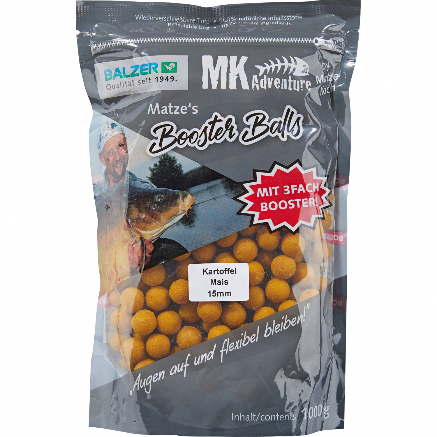 Matze Koch Boilies MK Adventure Booster Balls (Kartoffel/Mais)