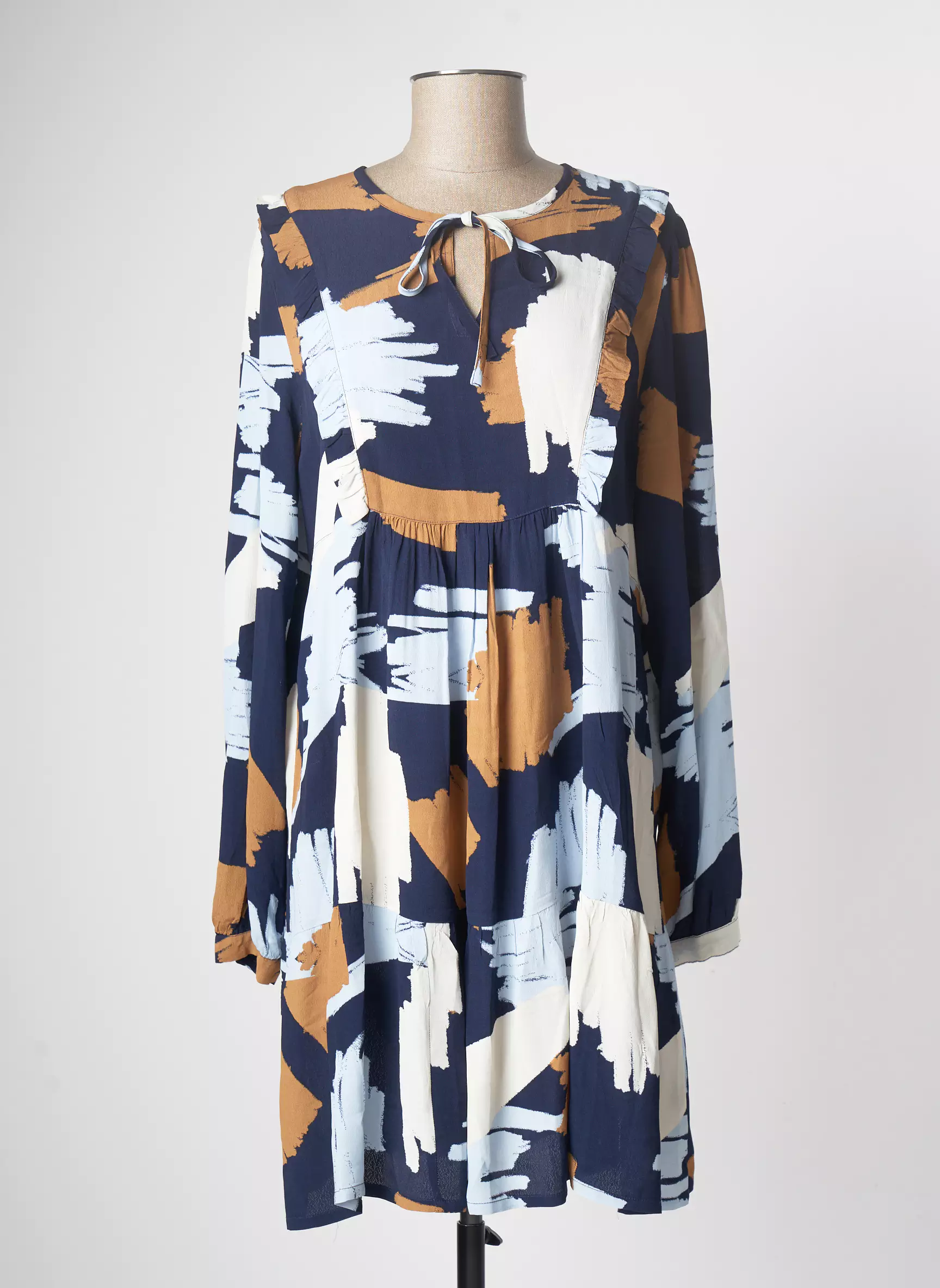 Masai Robes Mi Longues Femme couleur bleu