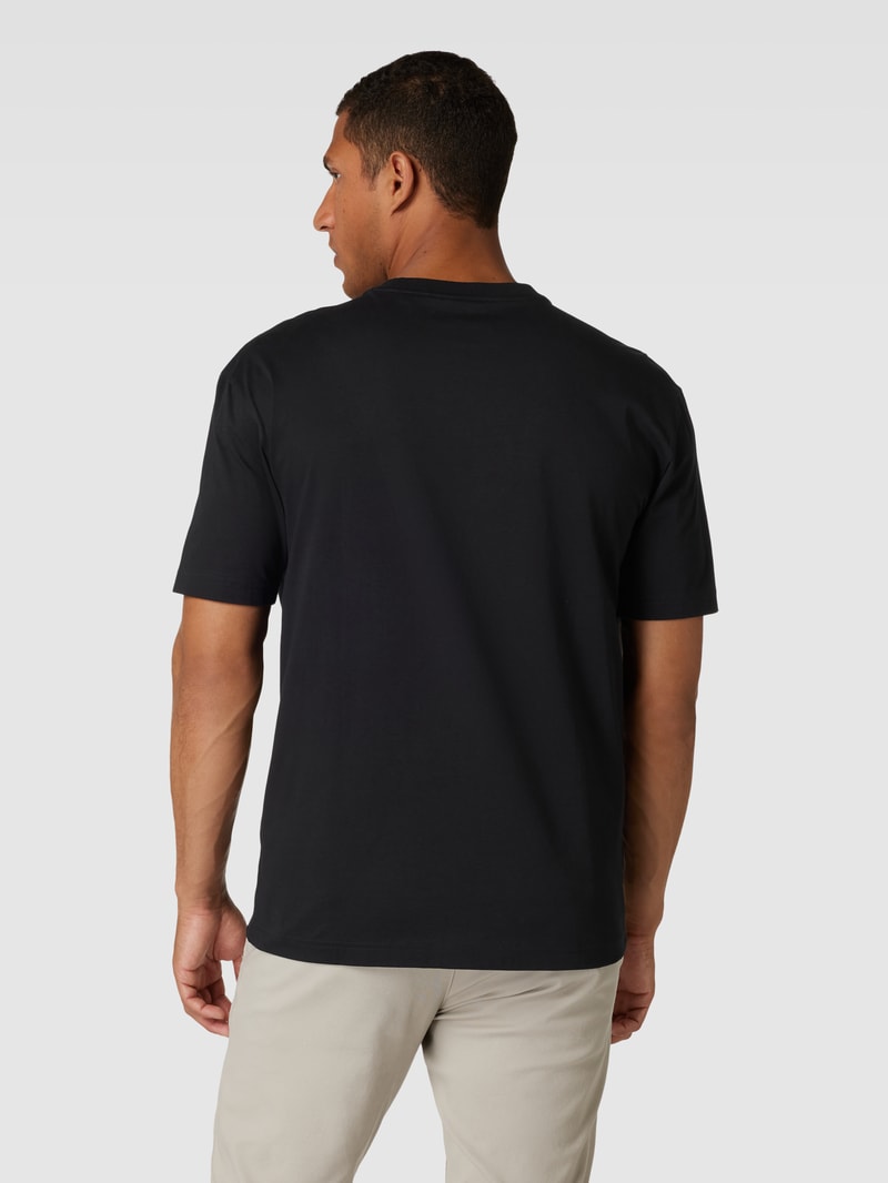 T-Shirt mit Label-Details in schwarz