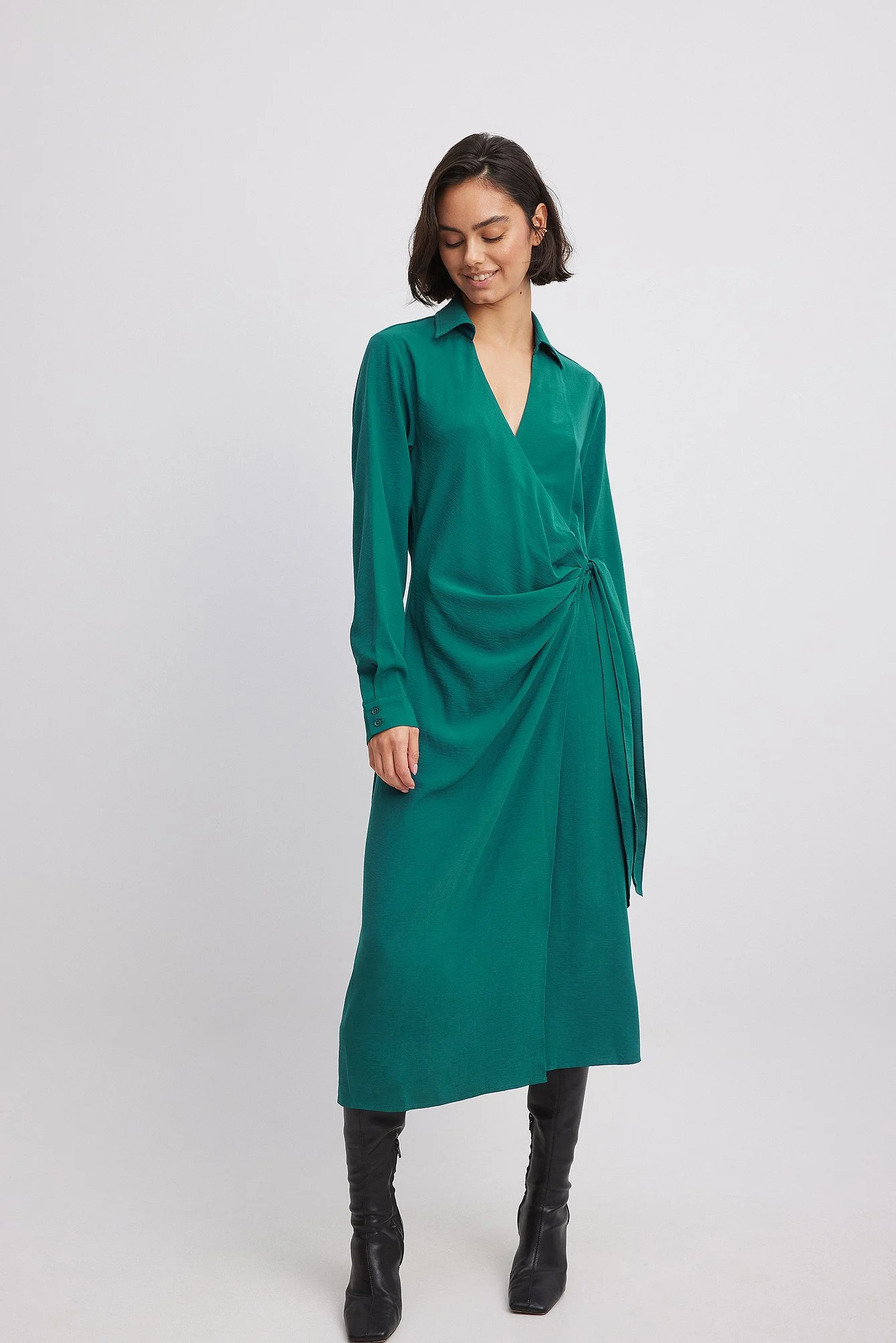 Midi-Wickelkleid