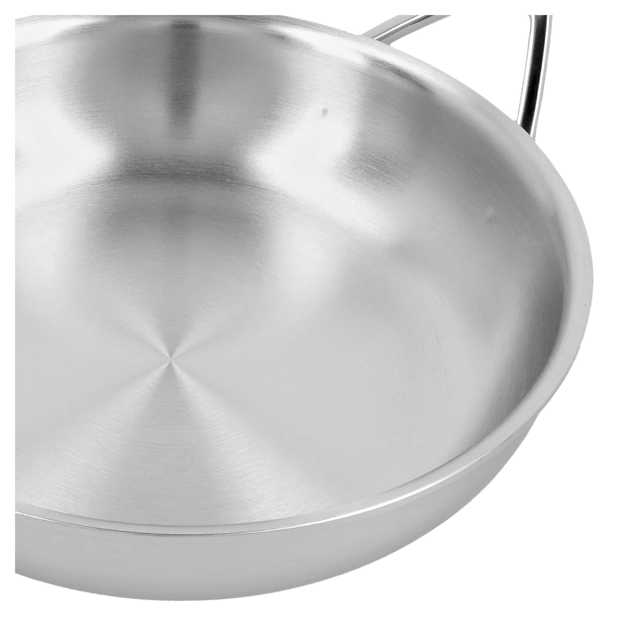 Bratpfanne 24 cm, 18/10 Edelstahl, Silber