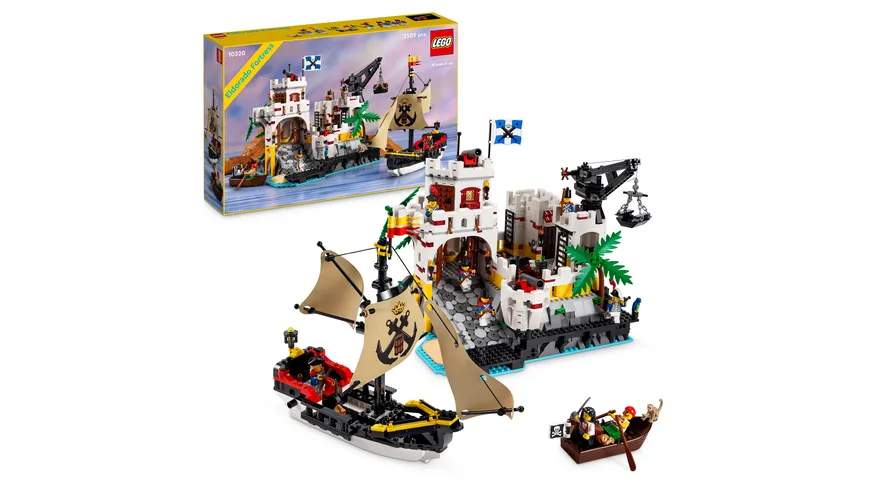 LEGO Icons 10320 Eldorado-Festung, Burg und Piratenschiff, Modellbausatz