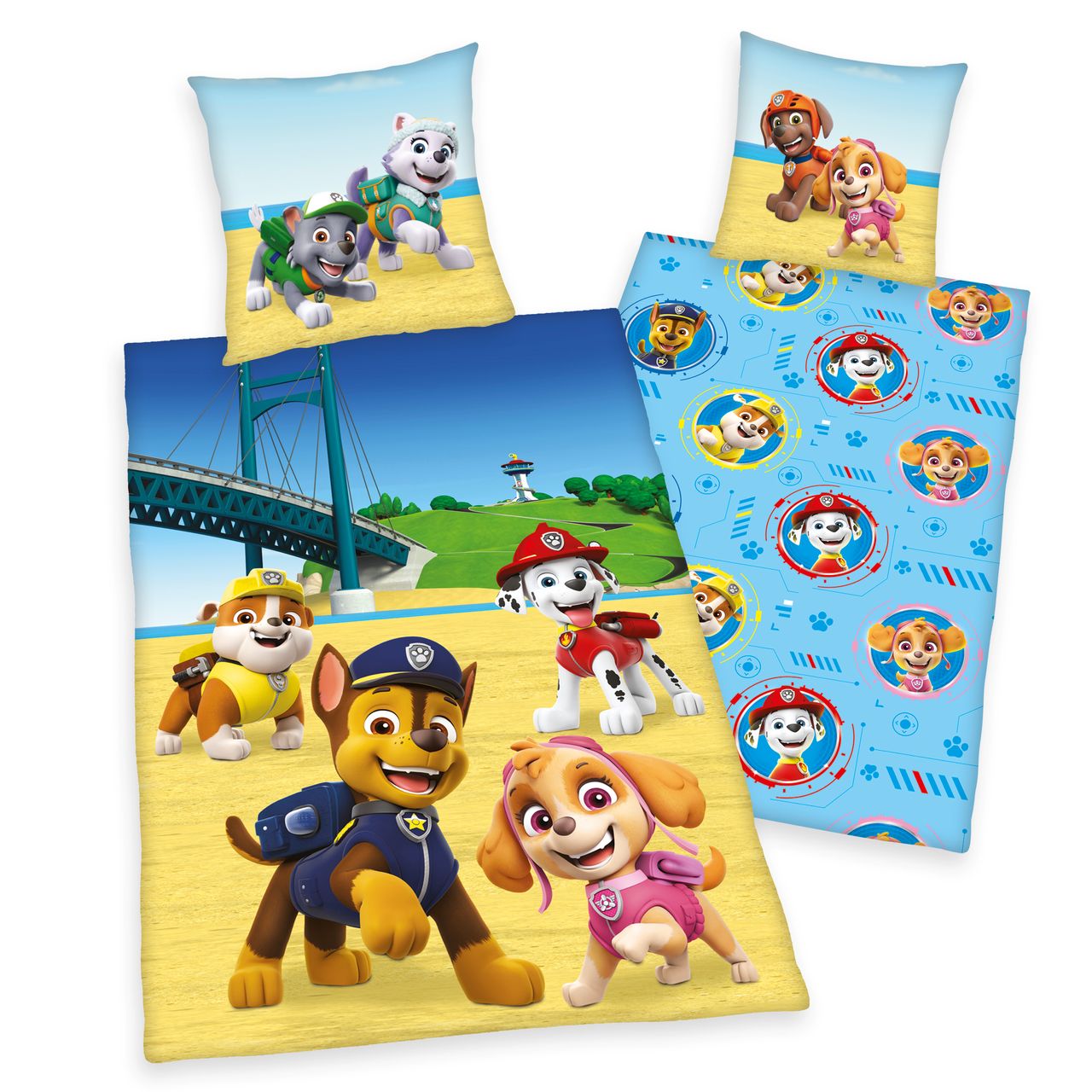 Herding Paw Patrol Bettwäsche, Größe: 135 x 200 cm