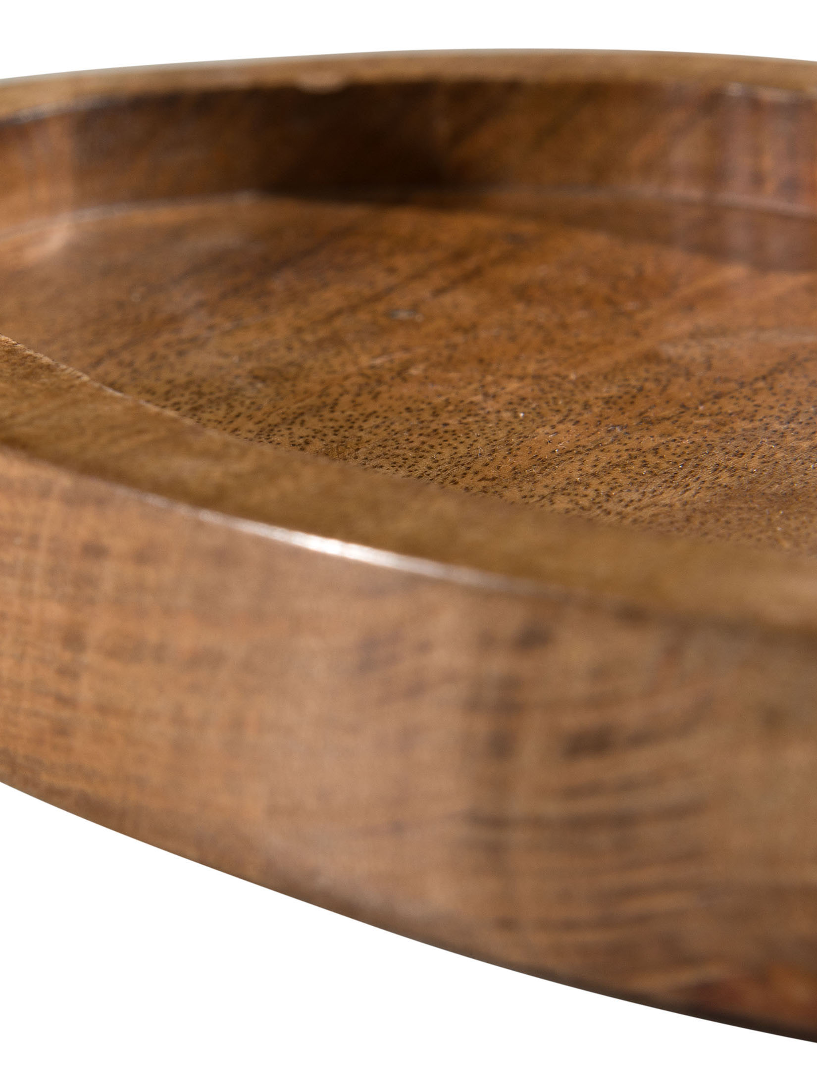 Lovely Heart Deko-Tablett, Natural Wood